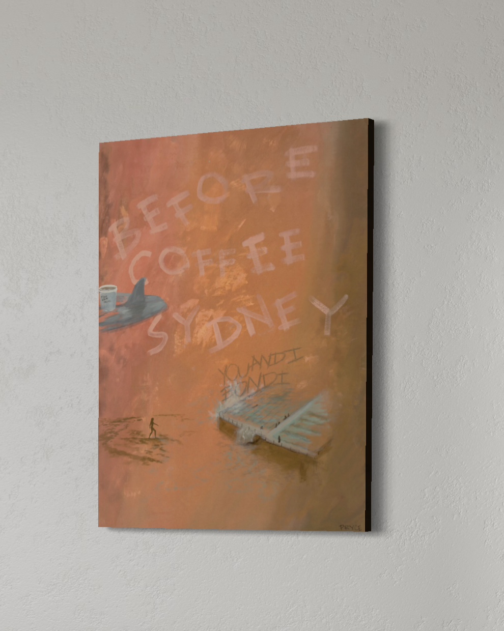 BEFORE COFFEE SYDNEY Canvas