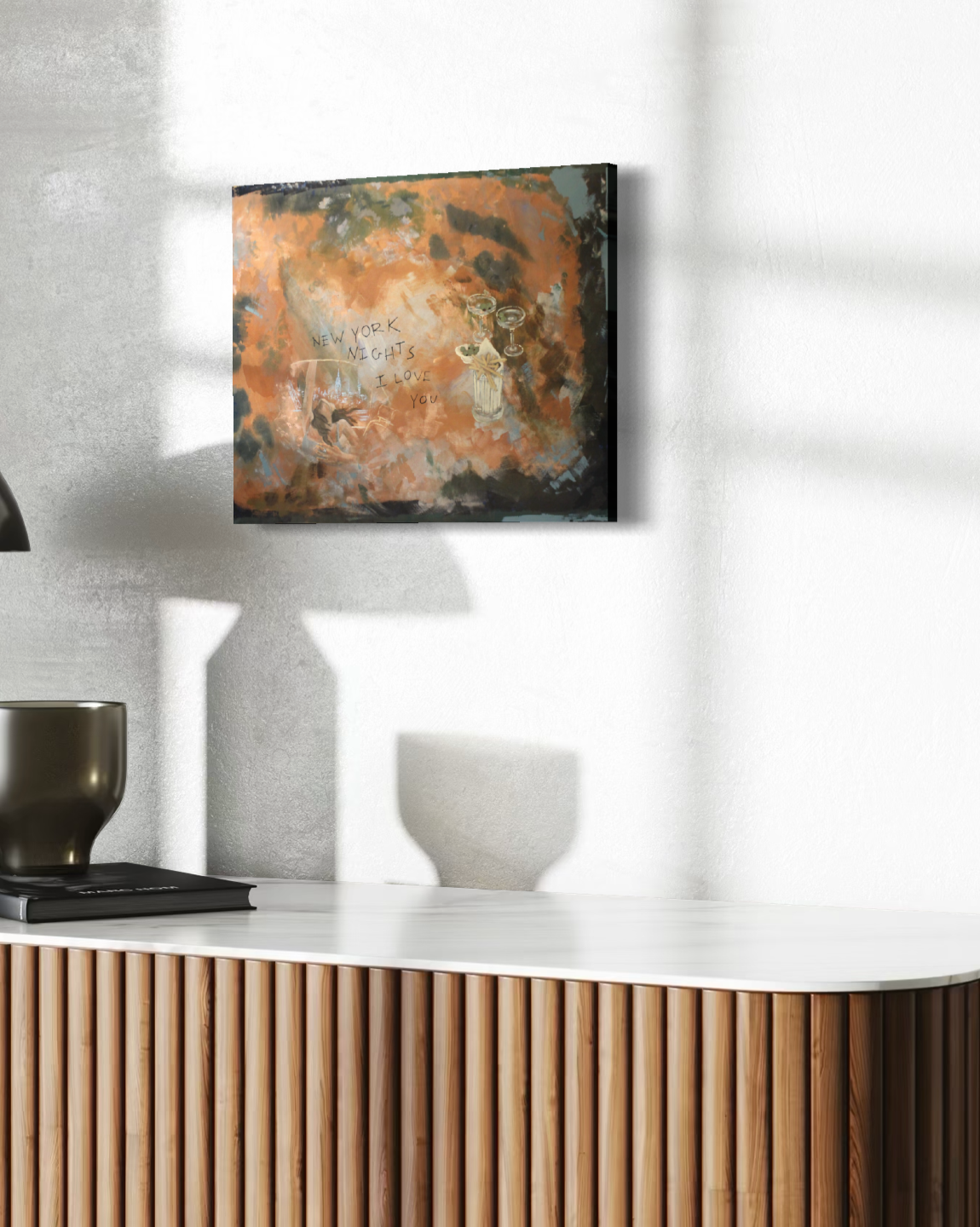 NEW YORK NIGHTS I LOVE YOU Canvas