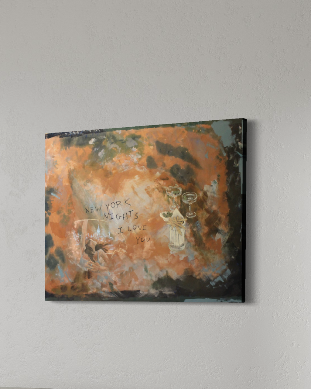NEW YORK NIGHTS I LOVE YOU Canvas