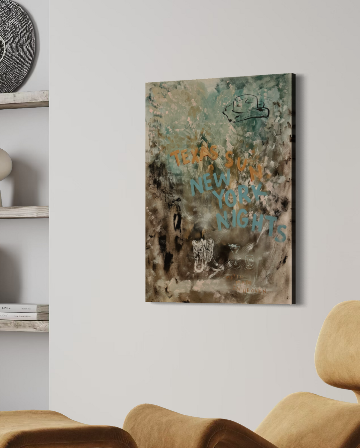 TEXAS SUN NEW YORK NIGHTS Canvas