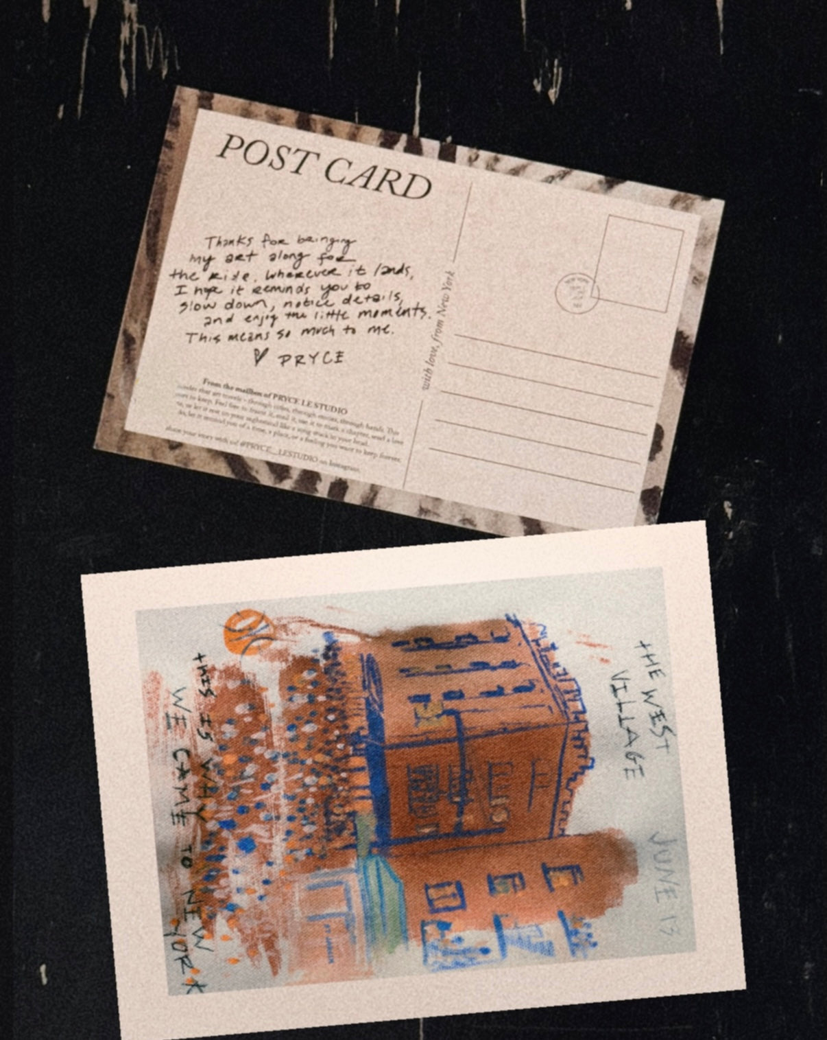 JUNE 13 26 WEST VILLAGE POSTCARD PRINT