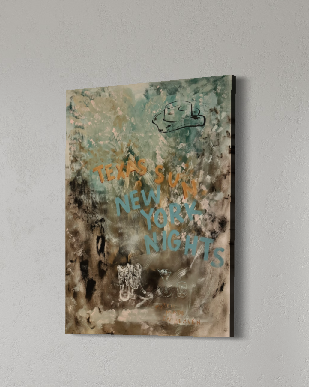 TEXAS SUN NEW YORK NIGHTS Canvas