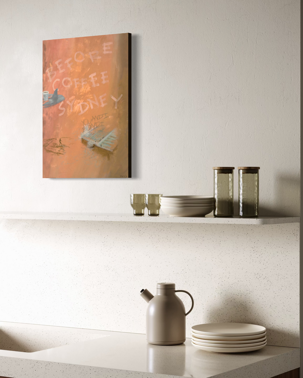 BEFORE COFFEE SYDNEY Canvas