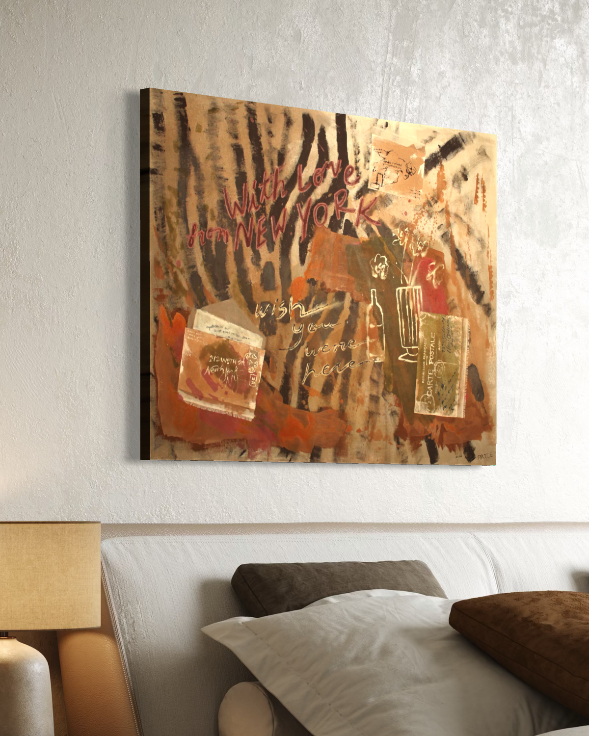 WITH LOVE, FROM NEW YORK Canvas