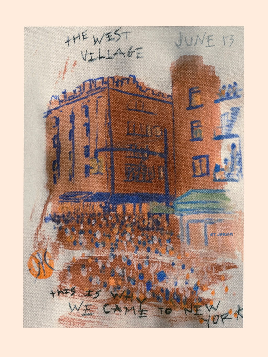 JUNE 13 26 WEST VILLAGE POSTCARD PRINT